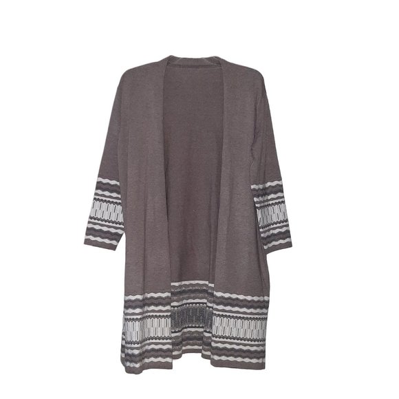 Women Brown Long Cardigan- Size 4XL - Picture 1 of 2